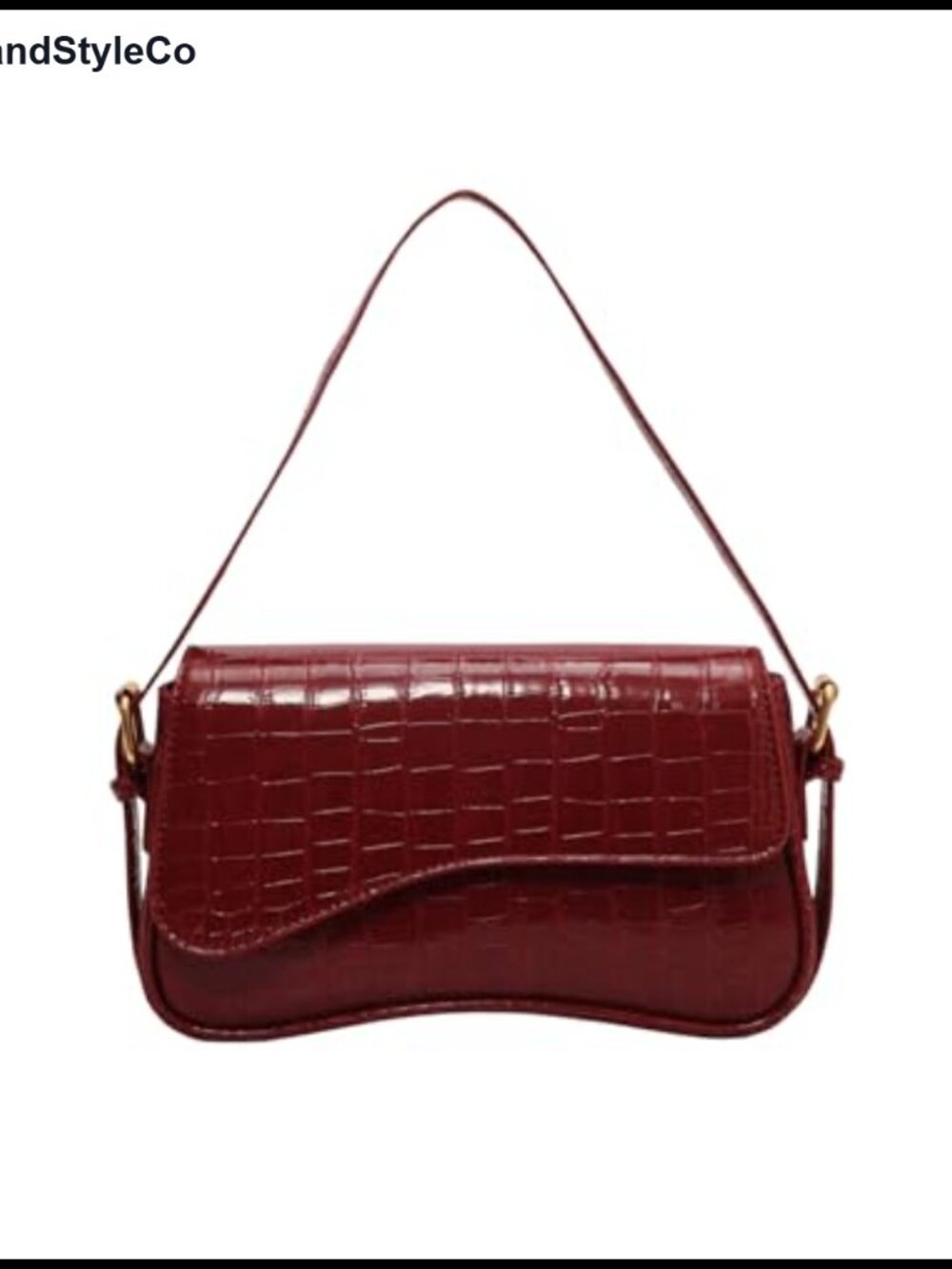 Verdusa Women's Faux Leather Shoulder Bag Hobo Purse Trendy Y2K Flap Crossbody